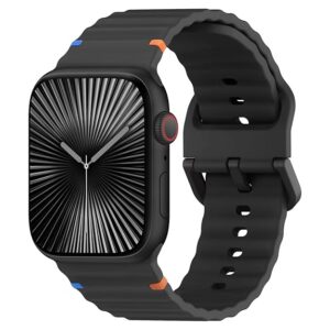 VibEdge Ocean Sports Silicone Strap For Apple Watch Series-1-11 | Size- 42mm-49mm